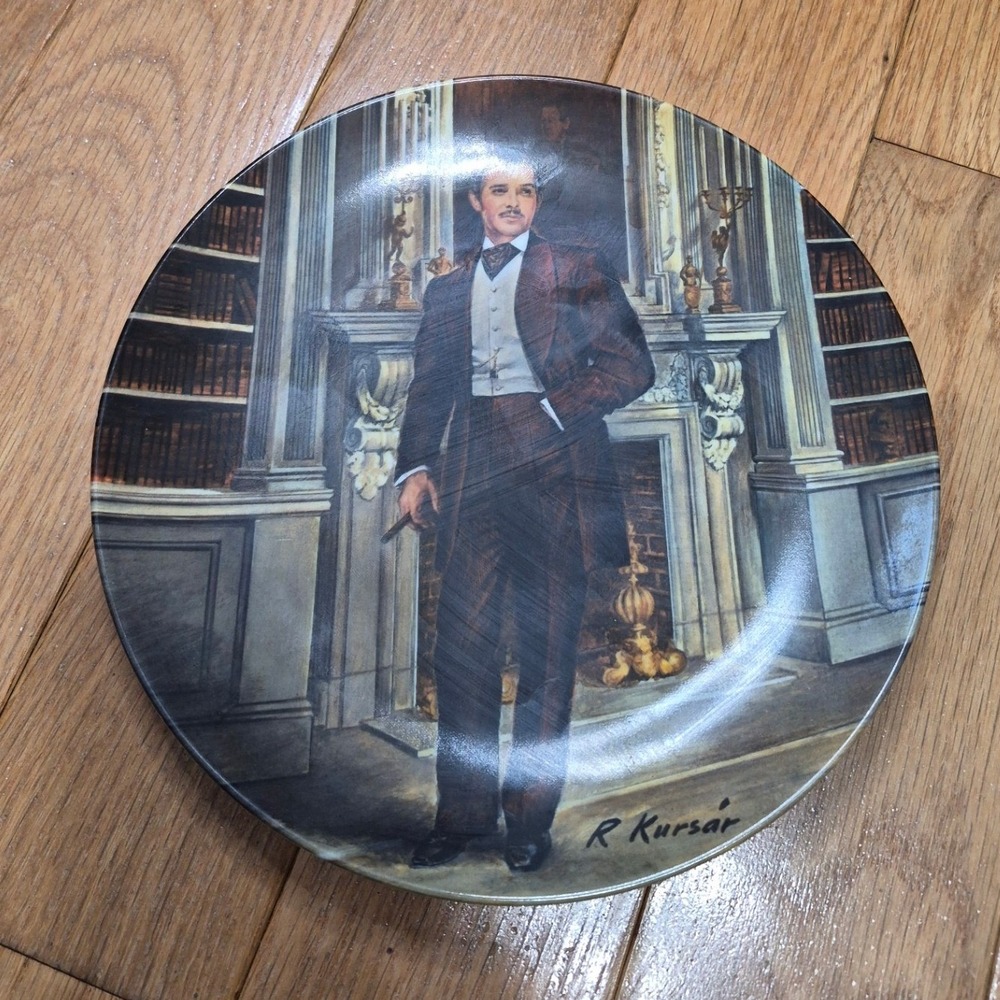 Knowles Gone With the Wind Rhett Butler Collector Plate Raymond Kursar 1981